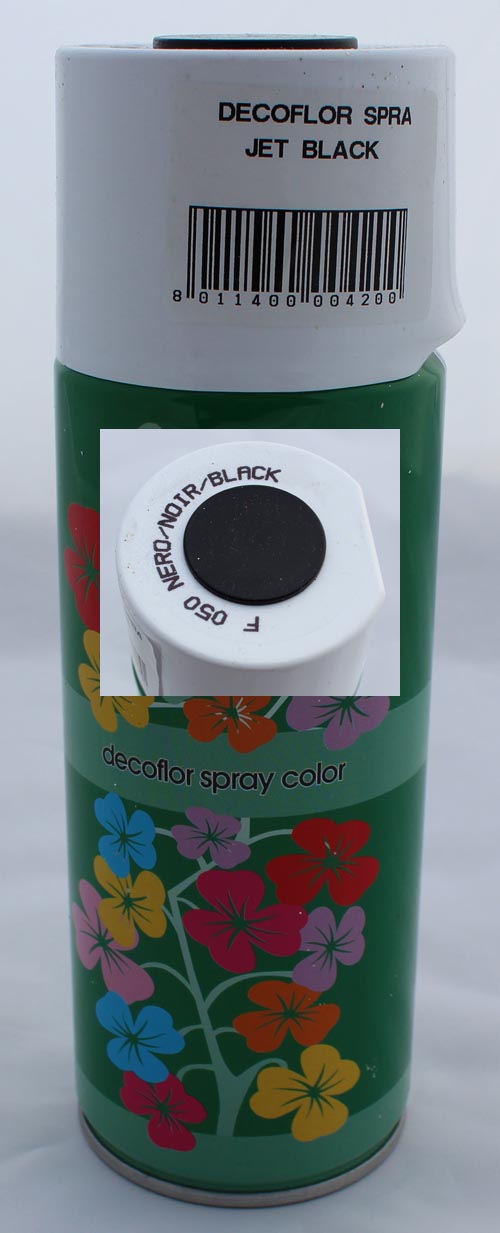 Jet Black Spray Paint